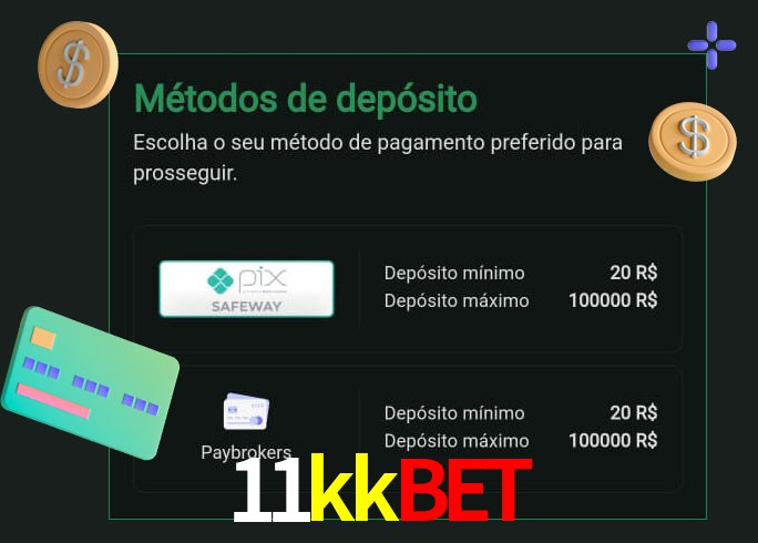 O cassino 11kkbet oferece uma grande variedade de métodos de pagamento